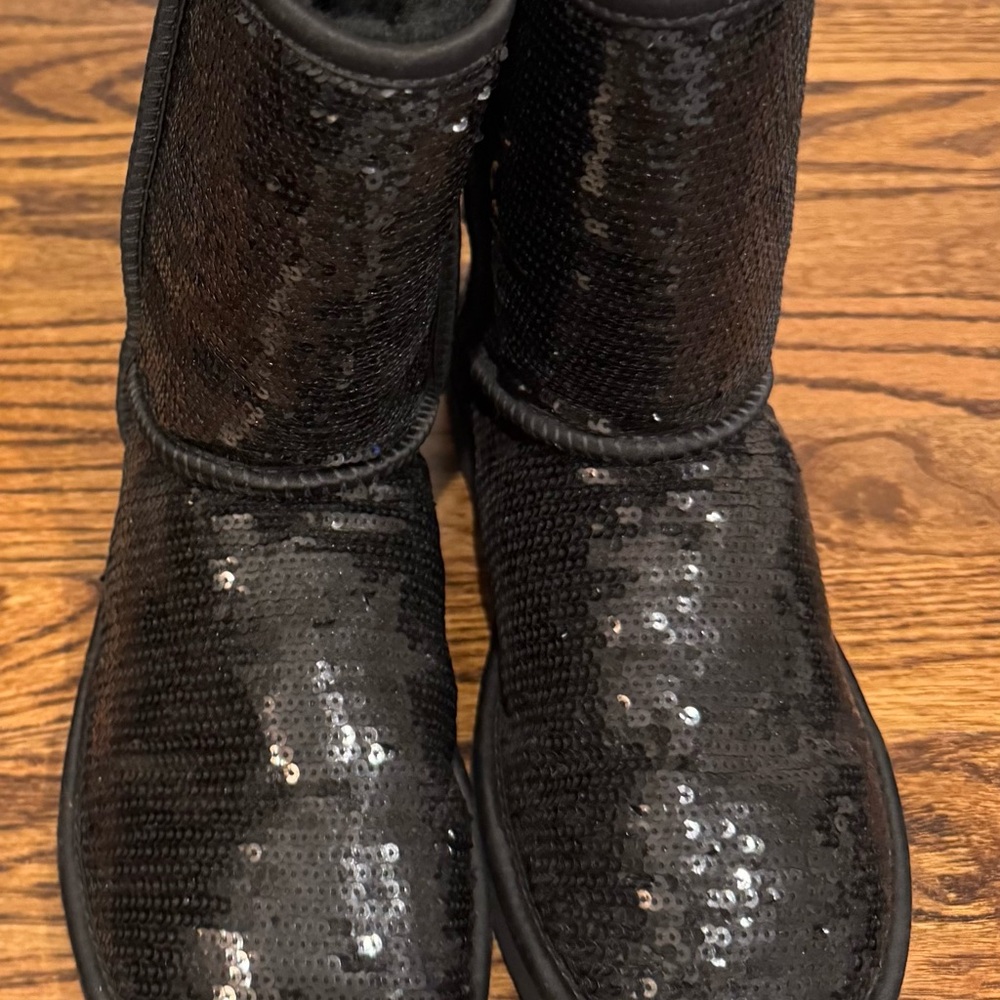 UGG Black Sequin  Boots